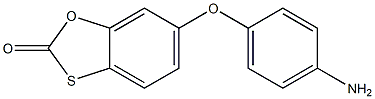 6-(4-aminophenoxy)-2H-1,3-benzoxathiol-2-one Struktur