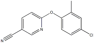 6-(4-chloro-2-methylphenoxy)pyridine-3-carbonitrile Struktur