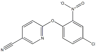 6-(4-chloro-2-nitrophenoxy)nicotinonitrile Struktur