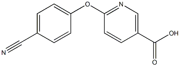 6-(4-cyanophenoxy)nicotinic acid Struktur