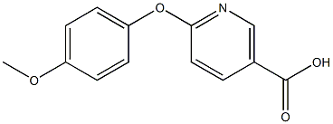 6-(4-methoxyphenoxy)nicotinic acid Struktur