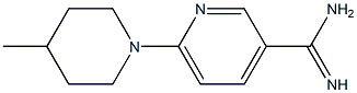 6-(4-methylpiperidin-1-yl)pyridine-3-carboximidamide Struktur