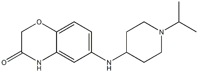 6-{[1-(propan-2-yl)piperidin-4-yl]amino}-3,4-dihydro-2H-1,4-benzoxazin-3-one Struktur