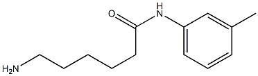 6-amino-N-(3-methylphenyl)hexanamide Struktur