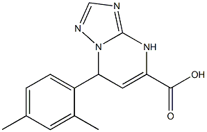 7-(2,4-dimethylphenyl)-4,7-dihydro[1,2,4]triazolo[1,5-a]pyrimidine-5-carboxylic acid Struktur