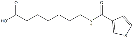 7-[(thien-3-ylcarbonyl)amino]heptanoic acid Struktur