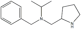 benzyl(propan-2-yl)(pyrrolidin-2-ylmethyl)amine Struktur