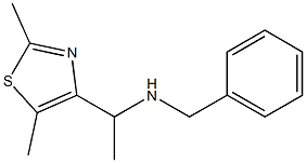 benzyl[1-(2,5-dimethyl-1,3-thiazol-4-yl)ethyl]amine Struktur