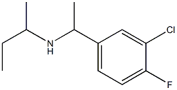 butan-2-yl[1-(3-chloro-4-fluorophenyl)ethyl]amine Struktur