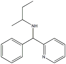 butan-2-yl[phenyl(pyridin-2-yl)methyl]amine Struktur