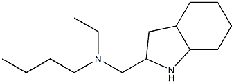 butyl(ethyl)(octahydro-1H-indol-2-ylmethyl)amine Struktur