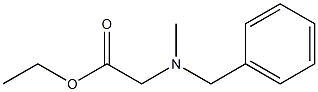 ethyl 2-[benzyl(methyl)amino]acetate Struktur