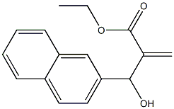 ethyl 2-[hydroxy(naphthalen-2-yl)methyl]prop-2-enoate Struktur