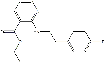 ethyl 2-{[2-(4-fluorophenyl)ethyl]amino}pyridine-3-carboxylate Struktur