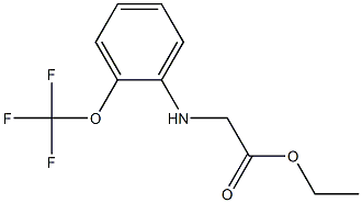 ethyl 2-{[2-(trifluoromethoxy)phenyl]amino}acetate Struktur