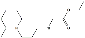 ethyl 2-{[3-(2-methylpiperidin-1-yl)propyl]amino}acetate Struktur