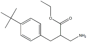 ethyl 3-amino-2-[(4-tert-butylphenyl)methyl]propanoate Struktur