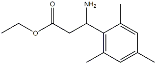 ethyl 3-amino-3-(2,4,6-trimethylphenyl)propanoate Struktur