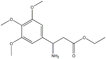 ethyl 3-amino-3-(3,4,5-trimethoxyphenyl)propanoate Struktur