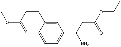 ethyl 3-amino-3-(6-methoxynaphthalen-2-yl)propanoate Struktur