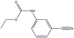 ethyl 3-cyanophenylcarbamate Struktur