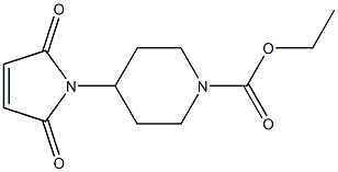 ethyl 4-(2,5-dioxo-2,5-dihydro-1H-pyrrol-1-yl)piperidine-1-carboxylate Struktur