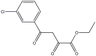 ethyl 4-(3-chlorophenyl)-2,4-dioxobutanoate Struktur