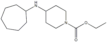 ethyl 4-(cycloheptylamino)piperidine-1-carboxylate Struktur