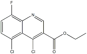 ethyl 4,5-dichloro-8-fluoroquinoline-3-carboxylate Struktur