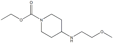 ethyl 4-[(2-methoxyethyl)amino]piperidine-1-carboxylate Struktur