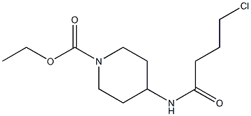 ethyl 4-[(4-chlorobutanoyl)amino]piperidine-1-carboxylate Struktur