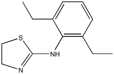 N-(2,6-diethylphenyl)-4,5-dihydro-1,3-thiazol-2-amine Struktur