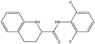 N-(2,6-difluorophenyl)-1,2,3,4-tetrahydroquinoline-2-carboxamide Struktur