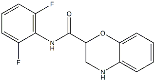 N-(2,6-difluorophenyl)-3,4-dihydro-2H-1,4-benzoxazine-2-carboxamide Struktur