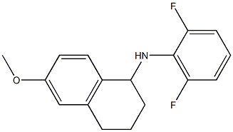 N-(2,6-difluorophenyl)-6-methoxy-1,2,3,4-tetrahydronaphthalen-1-amine Struktur