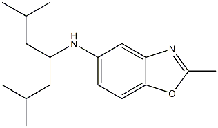 N-(2,6-dimethylheptan-4-yl)-2-methyl-1,3-benzoxazol-5-amine Struktur