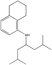 N-(2,6-dimethylheptan-4-yl)-5,6,7,8-tetrahydronaphthalen-1-amine Struktur