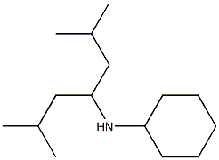 N-(2,6-dimethylheptan-4-yl)cyclohexanamine Struktur