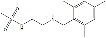 N-(2-{[(2,4,6-trimethylphenyl)methyl]amino}ethyl)methanesulfonamide Struktur