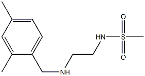 N-(2-{[(2,4-dimethylphenyl)methyl]amino}ethyl)methanesulfonamide Struktur