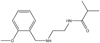 N-(2-{[(2-methoxyphenyl)methyl]amino}ethyl)-2-methylpropanamide Struktur