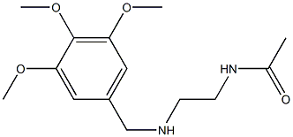 N-(2-{[(3,4,5-trimethoxyphenyl)methyl]amino}ethyl)acetamide Struktur