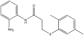 N-(2-aminophenyl)-3-[(2,5-dimethylphenyl)sulfanyl]propanamide Struktur