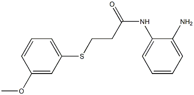 N-(2-aminophenyl)-3-[(3-methoxyphenyl)sulfanyl]propanamide Struktur