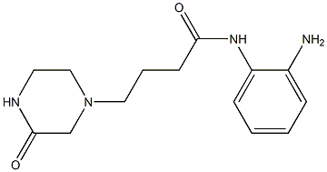 N-(2-aminophenyl)-4-(3-oxopiperazin-1-yl)butanamide Struktur