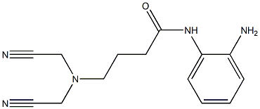 N-(2-aminophenyl)-4-[bis(cyanomethyl)amino]butanamide Struktur