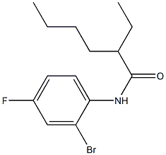 N-(2-bromo-4-fluorophenyl)-2-ethylhexanamide Struktur