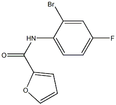 N-(2-bromo-4-fluorophenyl)furan-2-carboxamide Struktur