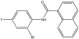 N-(2-bromo-4-fluorophenyl)naphthalene-1-carboxamide Struktur