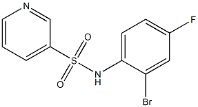 N-(2-bromo-4-fluorophenyl)pyridine-3-sulfonamide Struktur